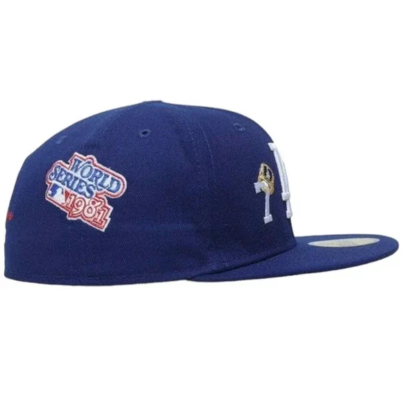 New Era Los Angeles Dodgers Championship Rings 7x 59FIFTY Fitted Hat - Picture 3 of 7